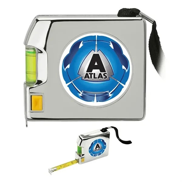 Shorewood 12 ft. Chrome Tape Measure & Level