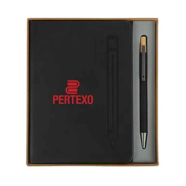 Manhattan II Gift Set w/ Magnetic Journal & Recycled Pen