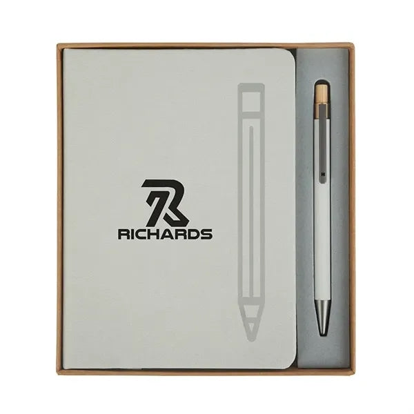 Manhattan II Gift Set w/ Magnetic Journal & Recycled Pen
