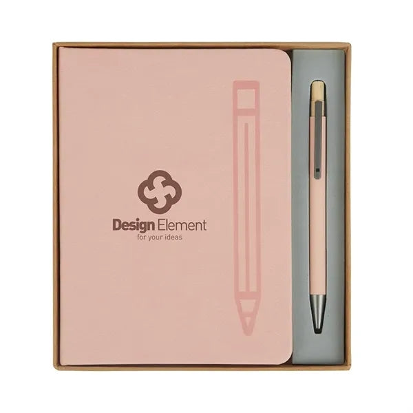 Manhattan II Gift Set w/ Magnetic Journal & Recycled Pen