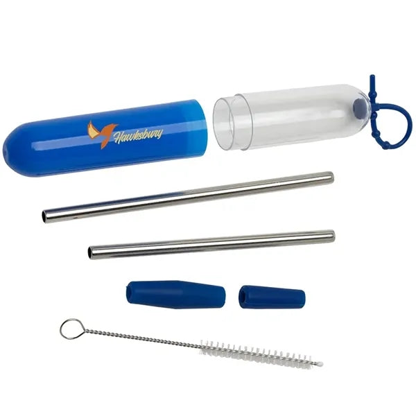 Paloma 5-Piece Stainless Steel Straw Set