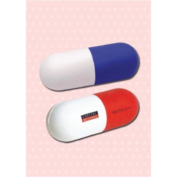 Pill Capsule Shaped Stress Ball