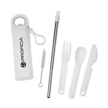 Griffith 3-in-1 Metal Straw, Cutlery Set & Bottle Opener