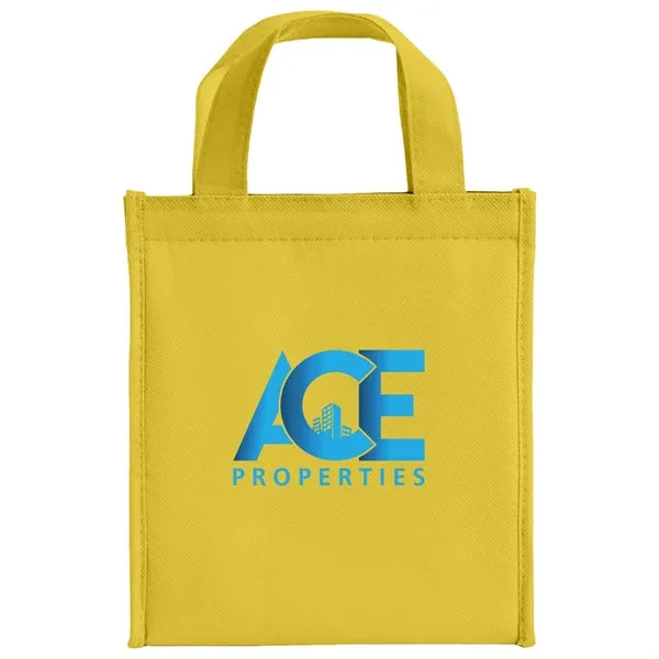 Non-woven Insulated Lunch Tote Bag w/ Self Fabric Handles