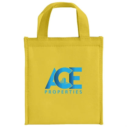 Non-woven Insulated Lunch Tote Bag w/ Self Fabric Handles