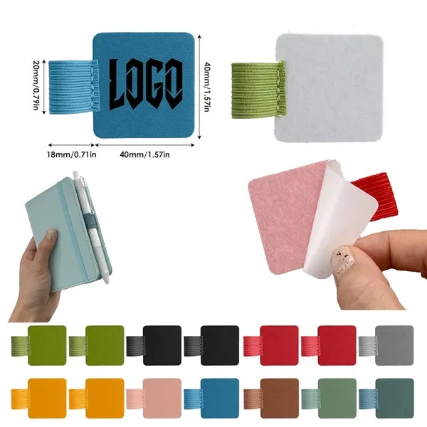 Self-Adhesive Pencil Pen Loop Holder Elastic Design
