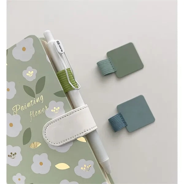 Self-Adhesive Pencil Pen Loop Holder Elastic Design