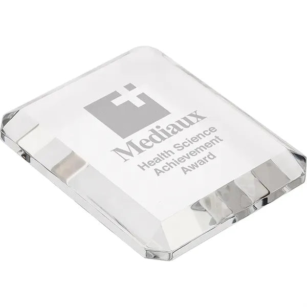 Prato Rectangle Crystal Paperweight