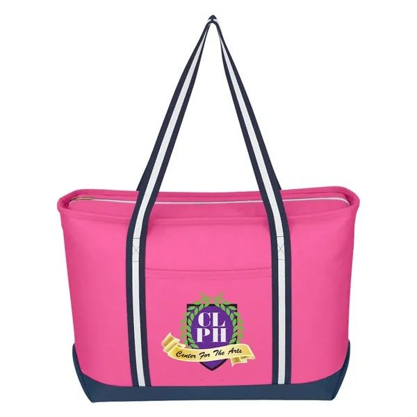 Large Cotton Canvas Admiral Tote Bag