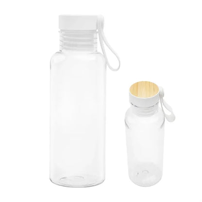 20 Oz. Case rPET Bottle with Bamboo Accent Lid and Silico...