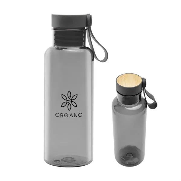 20 Oz. Case rPET Bottle with Bamboo Accent Lid and Silico...