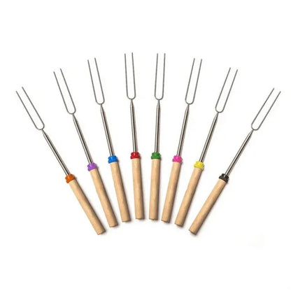 Telescoping Roasting Fork Wood