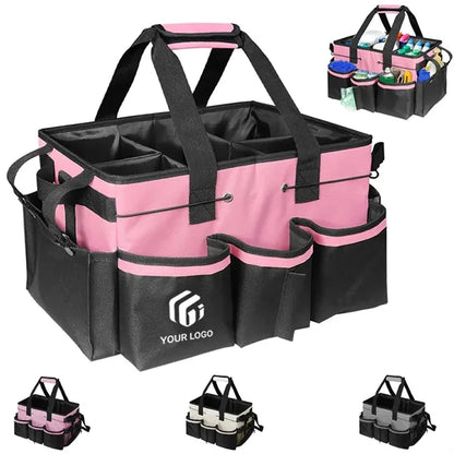 Large housekeepers tool organizer tote bag cleaning caddy