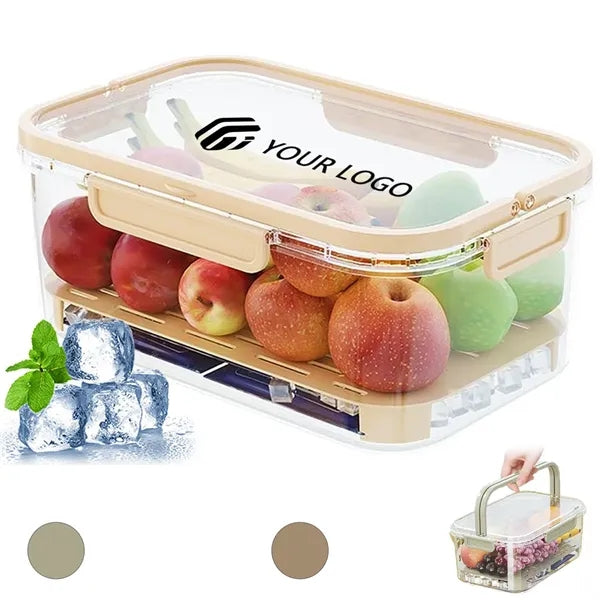 Portable picnic office fruit cooler snackle box container