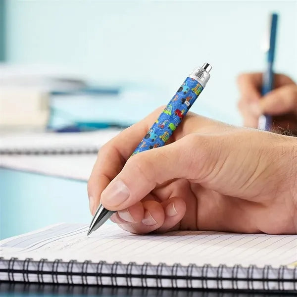 Full Wrap Custom Roll-Paper Ergonomic Ballpoint Pen