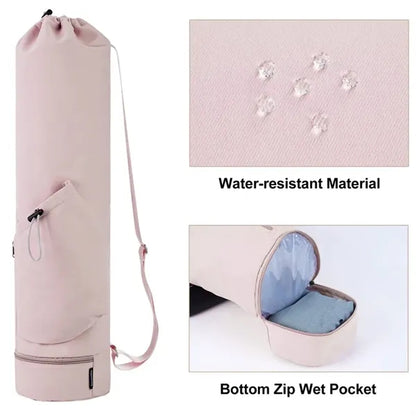 Exercise Yoga Mat Carrier Multi-Functional Storage Bag