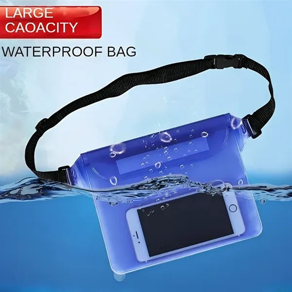 Waterproof Bag with Waistband and Touch Sensitive Screen