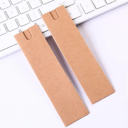 Metal Smooth Writing Ballpoint Pen Kraft Paper Sleeve Set