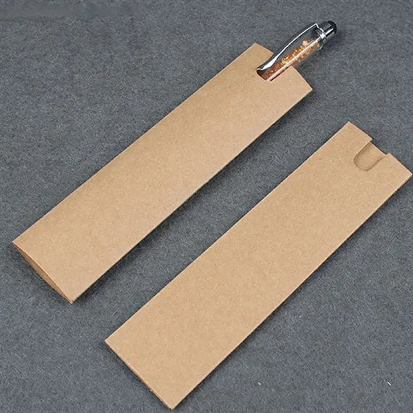 Metal Smooth Writing Ballpoint Pen Kraft Paper Sleeve Set