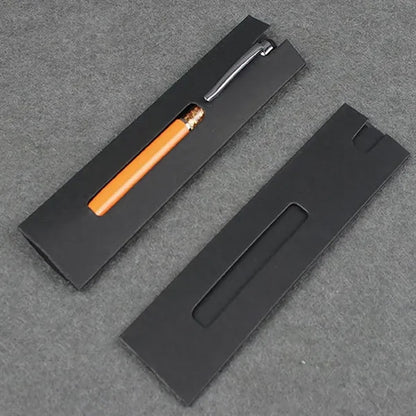 Metal Smooth Writing Ballpoint Pen Kraft Paper Sleeve Set