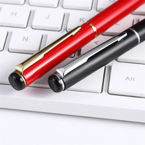 Smooth Writing Fine Tip Metal Ballpoint Pen with Case