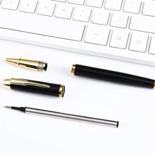 Smooth Writing Fine Tip Metal Ballpoint Pen with Case