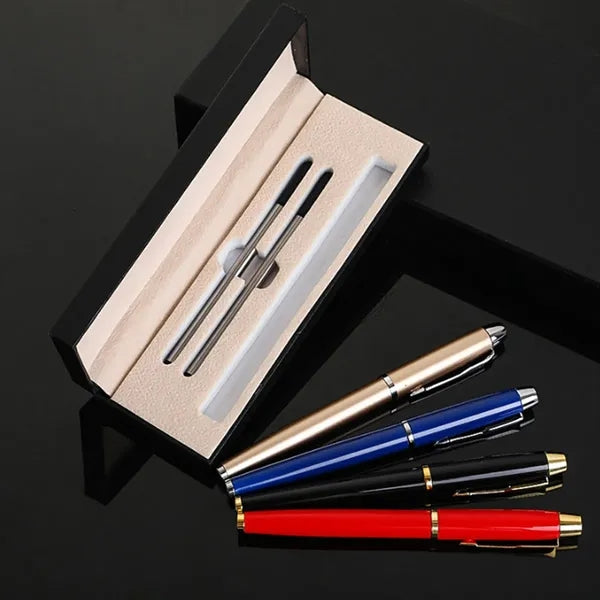 Smooth Writing Fine Tip Metal Ballpoint Pen with Case