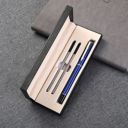 Smooth Writing Fine Tip Metal Ballpoint Pen with Case