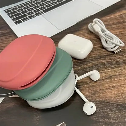 Portable Silicone Headphone Organizer Storage Case