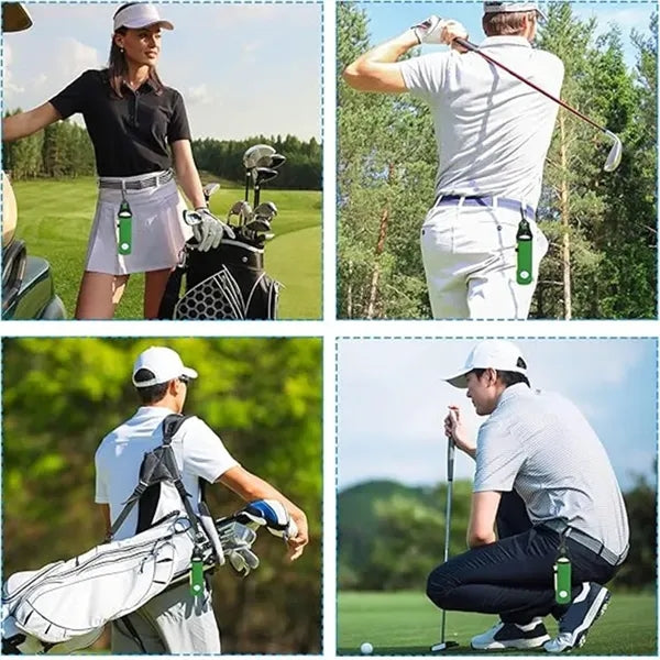 Golf Ball Carry Bag with Clip Portable Tee Holder Pouch