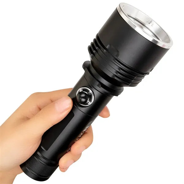Aluminum Alloy One-Hand Use Waterproof Underwater Flashlight