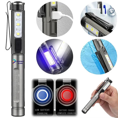 4-in-1 Rechargeable Multi-Mode Aluminum Alloy Pen-Type Light