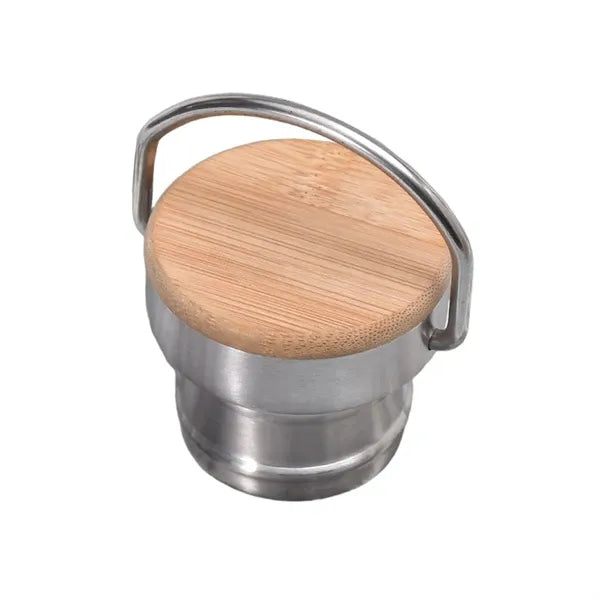 Cork-Wrapped Thermos Leakproof Non-Slip Bottle with Handle