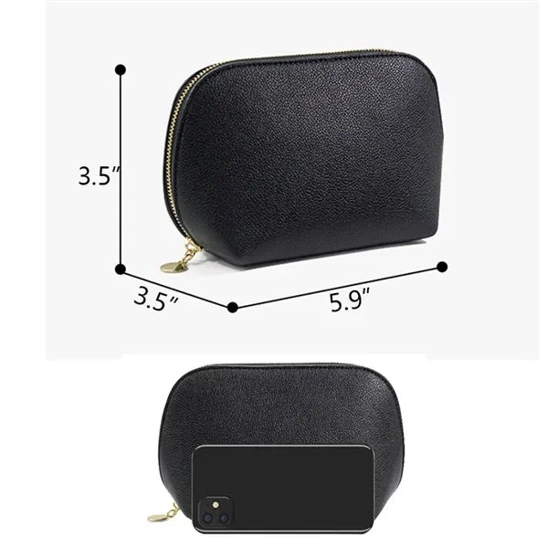 PU Portable Women's Clutch Makeup Bag