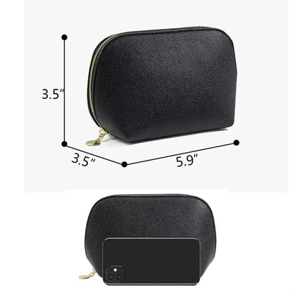 PU Portable Women's Clutch Makeup Bag