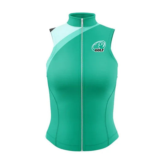 Women's Sublimation Full-Zip Fitted Cropped Golf Vest - 220G