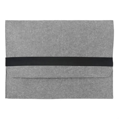 Felt Laptop Sleeve with Flip Top Elastic Band Closure
