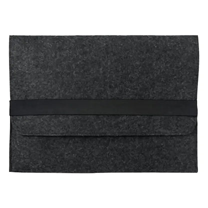 Felt Laptop Sleeve with Flip Top Elastic Band Closure