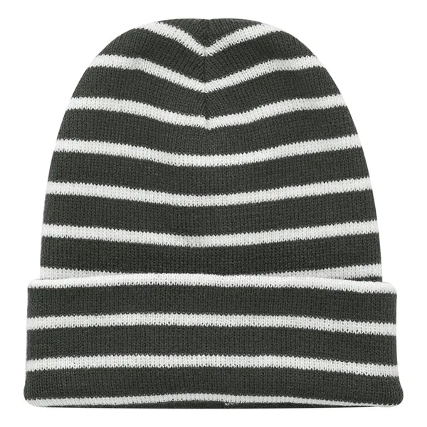 Cozy Striped Knit Beanie for All Seasons