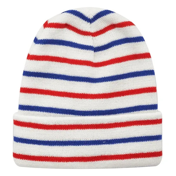 Cozy Striped Knit Beanie for All Seasons
