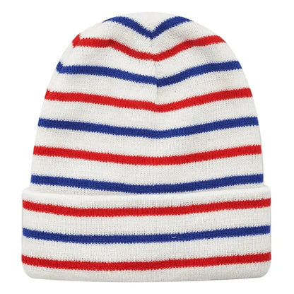 Cozy Striped Knit Beanie for All Seasons