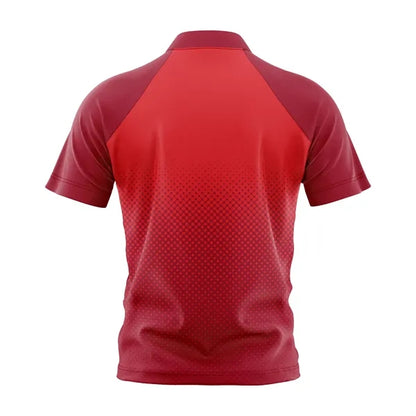 Custom Men's Full Sublimation 2-Button Front Rugby Jersey