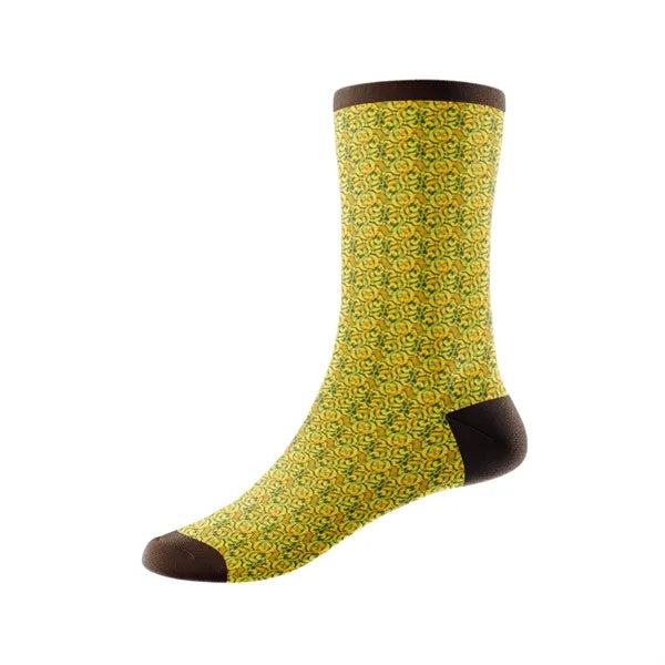Jacquard Weave 168-Needle Cotton-Blend Quarter Socks w/