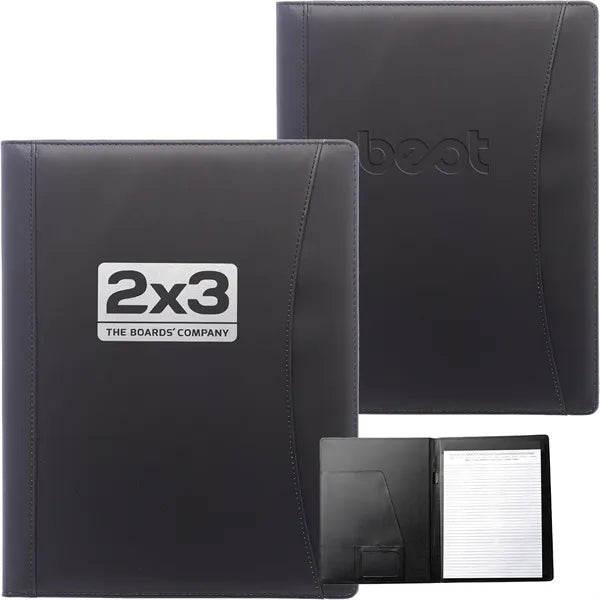 Black Executive Curve Portfolio Journal