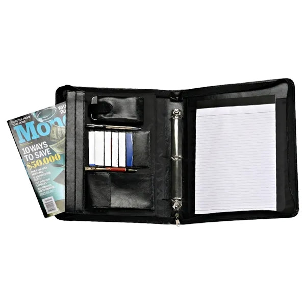 Custom Zippered 3-Ring Portfolio