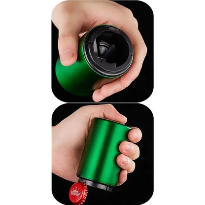 Stainless Steel Press-Style Beer Bottle Opener