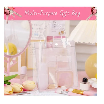 7.8"L X 11"H Pvc Clear Gift Tote Bags