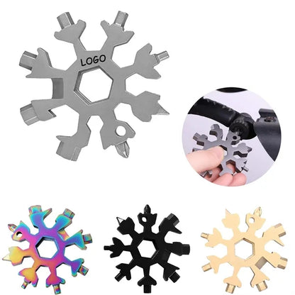18-In-1 Stainless Steel Snowflake Multitool