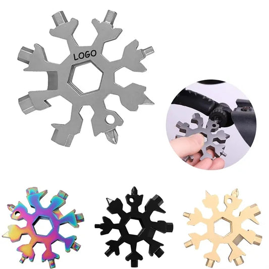 18-In-1 Stainless Steel Snowflake Multitool