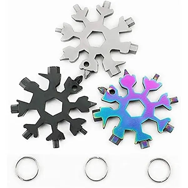 18-In-1 Stainless Steel Snowflake Multitool